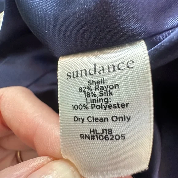 SUNDANCE Rose Garden Blue Floral Velvet Blazer size 10 - Picture 5 of 11